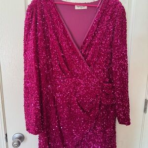 Pink Sequin Dress